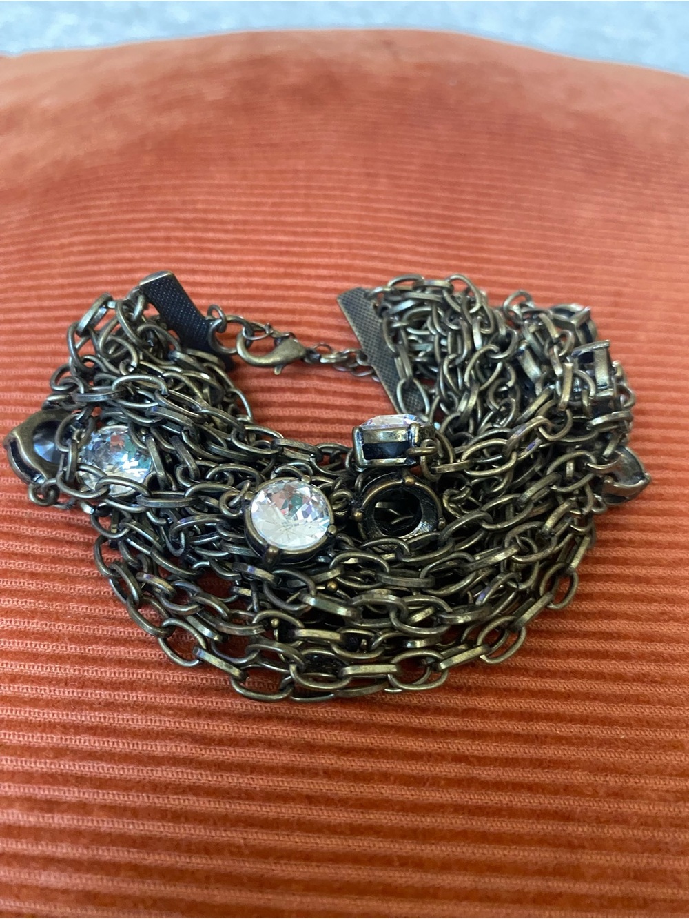 Vintage Heavy Metal Multi strand Bracelet